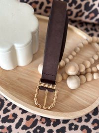 Nora Belt - Suede-effect