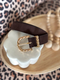 Nora Belt - Suede-effect