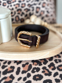 Nora Belt - Suede-effect