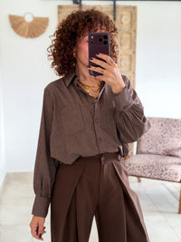 Chemise Berenice - Carreaux chocolat