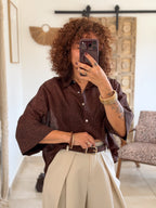 Chemise Claire – Chocolat leopard