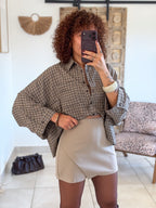 Chemise Flavie – Carreaux marron