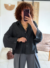Chemise Flavie - Carreaux noir