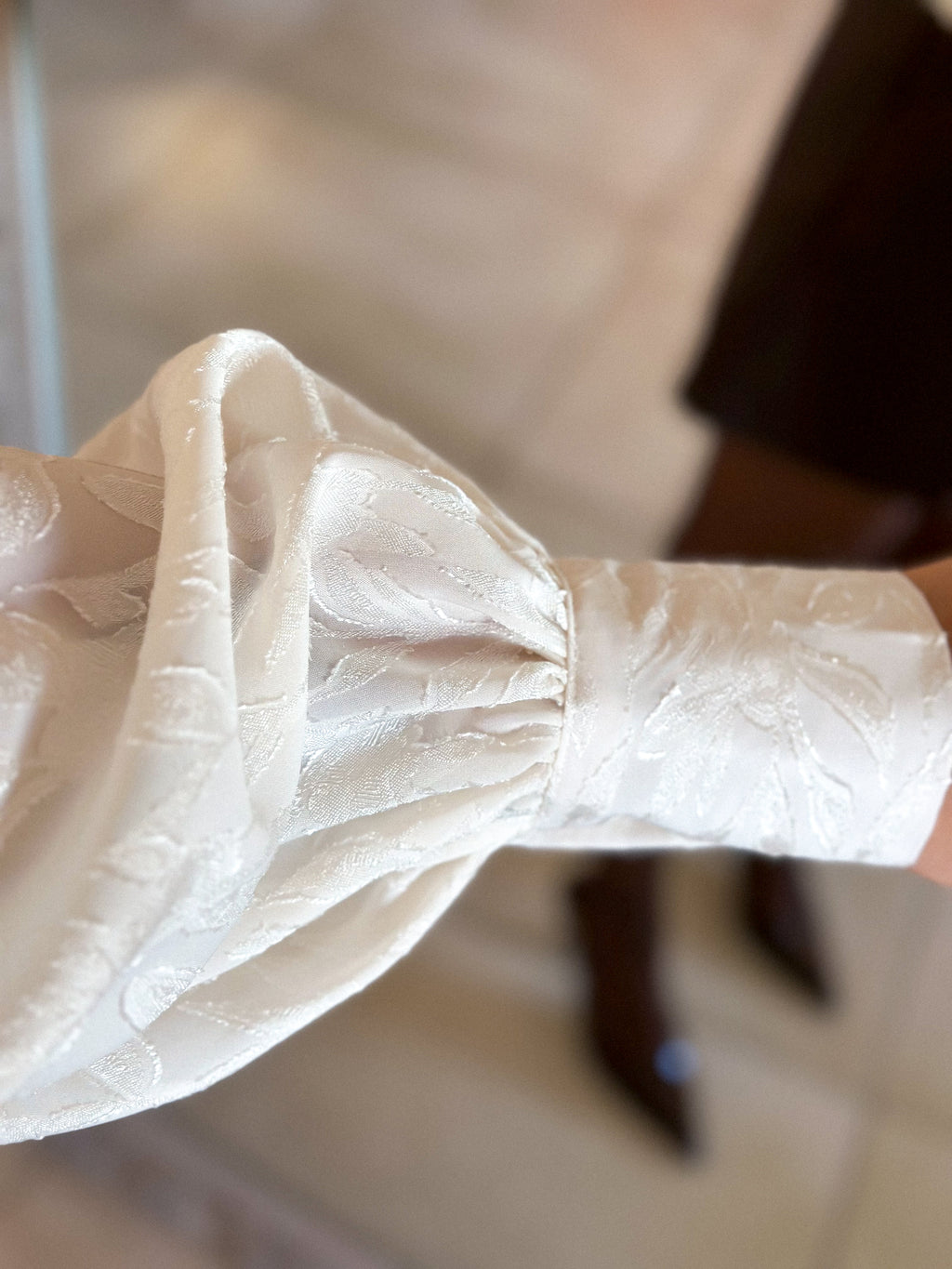 Chemise Isaline - Ecru jacquard