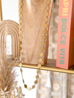 Collier long Pipa - pampilles doré