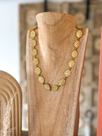 Collier court Popie - pampilles doré