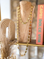Collier court Popie - pampilles doré