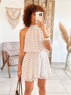 Combishort Marlee - Beige à pois