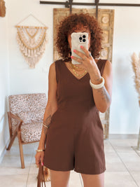 Chelah Jumpsuit - Brown