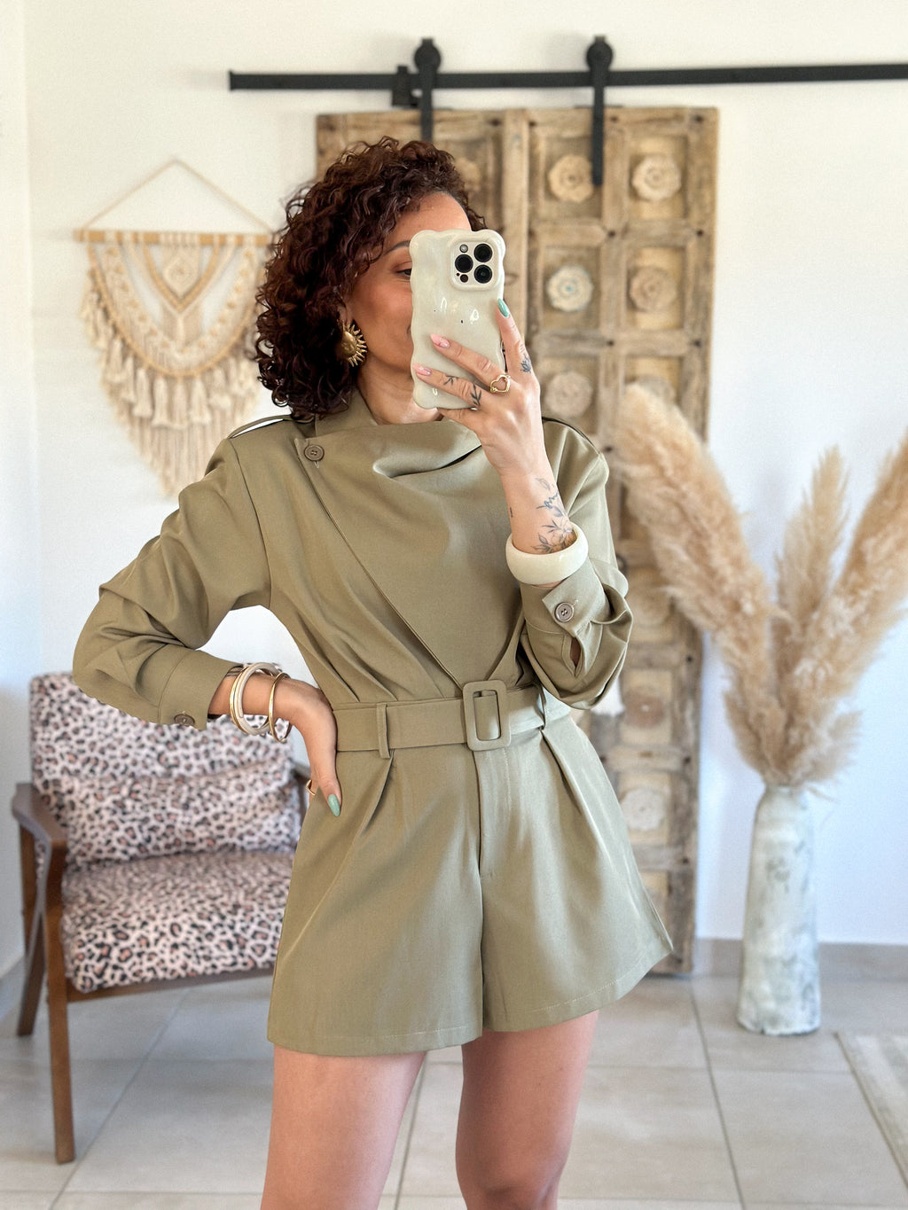 Combishort Angèle - Vert Olive