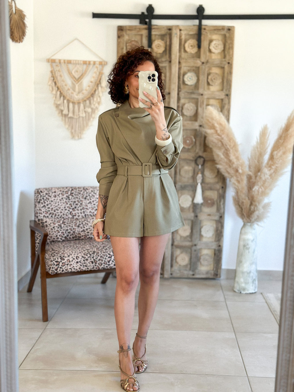 Combishort Angèle - Vert Olive