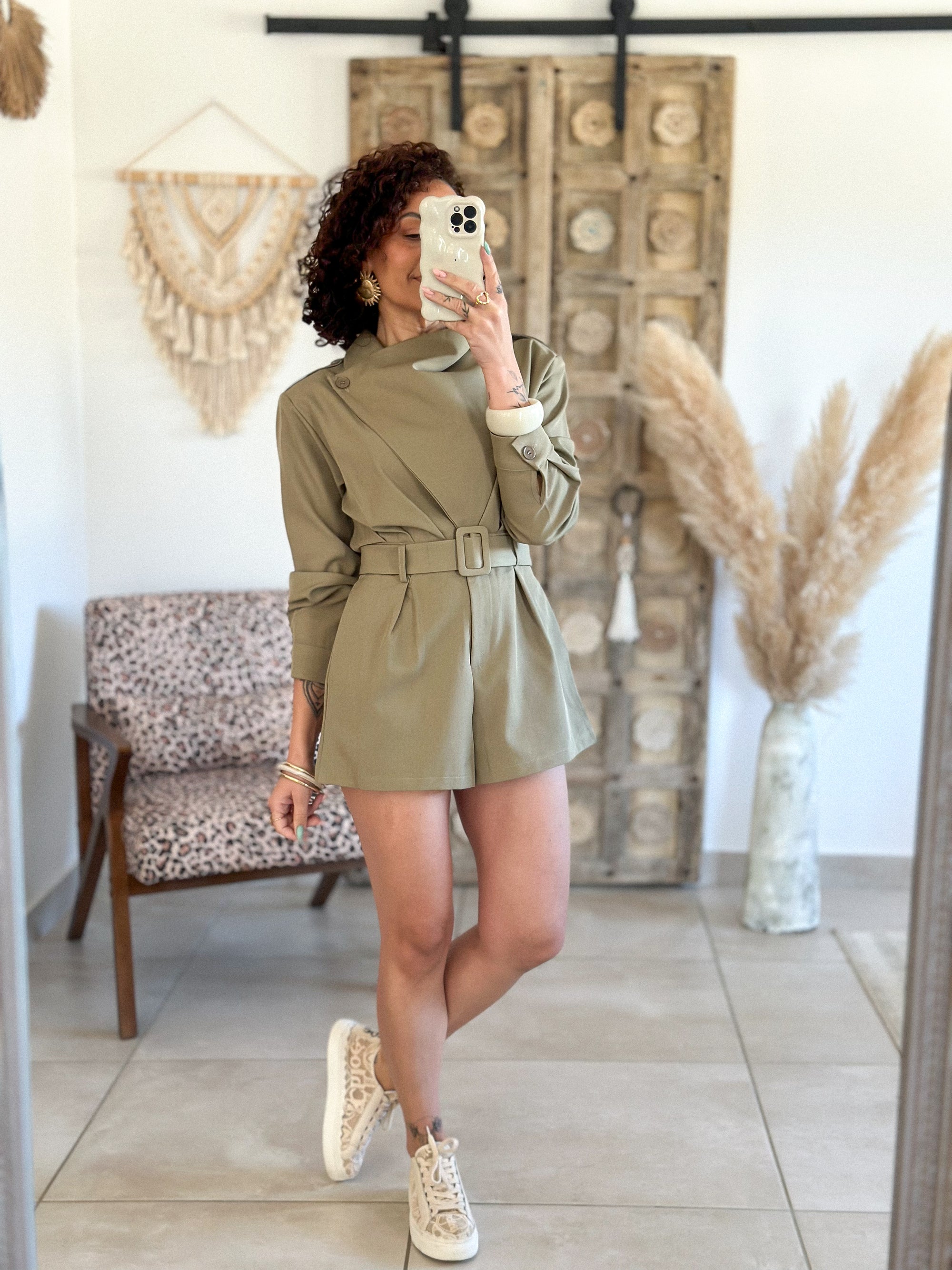 Combishort Angèle - Vert Olive