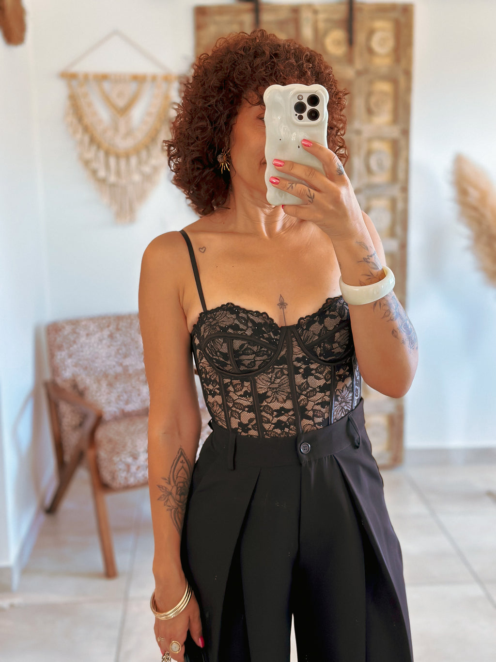Corset Lady - Dentelle noire