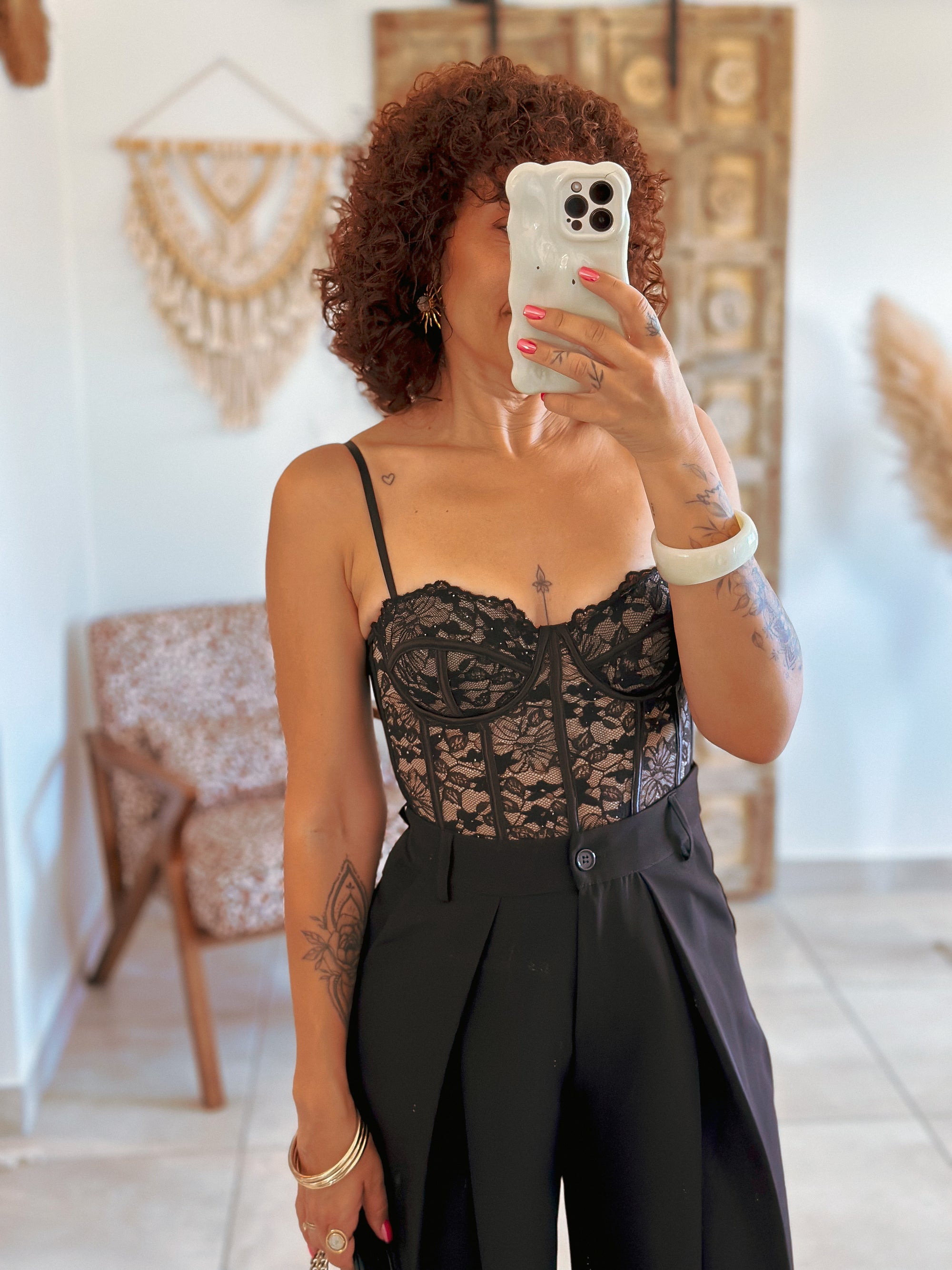 Corset Lady - Dentelle noire