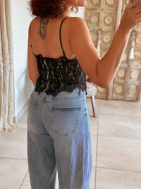 Allie Corset - Black Lace