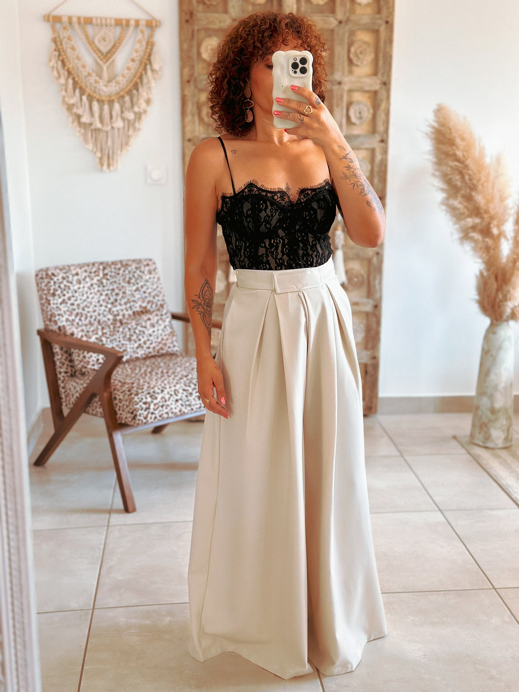 Corset Allie - Noir à dentelle