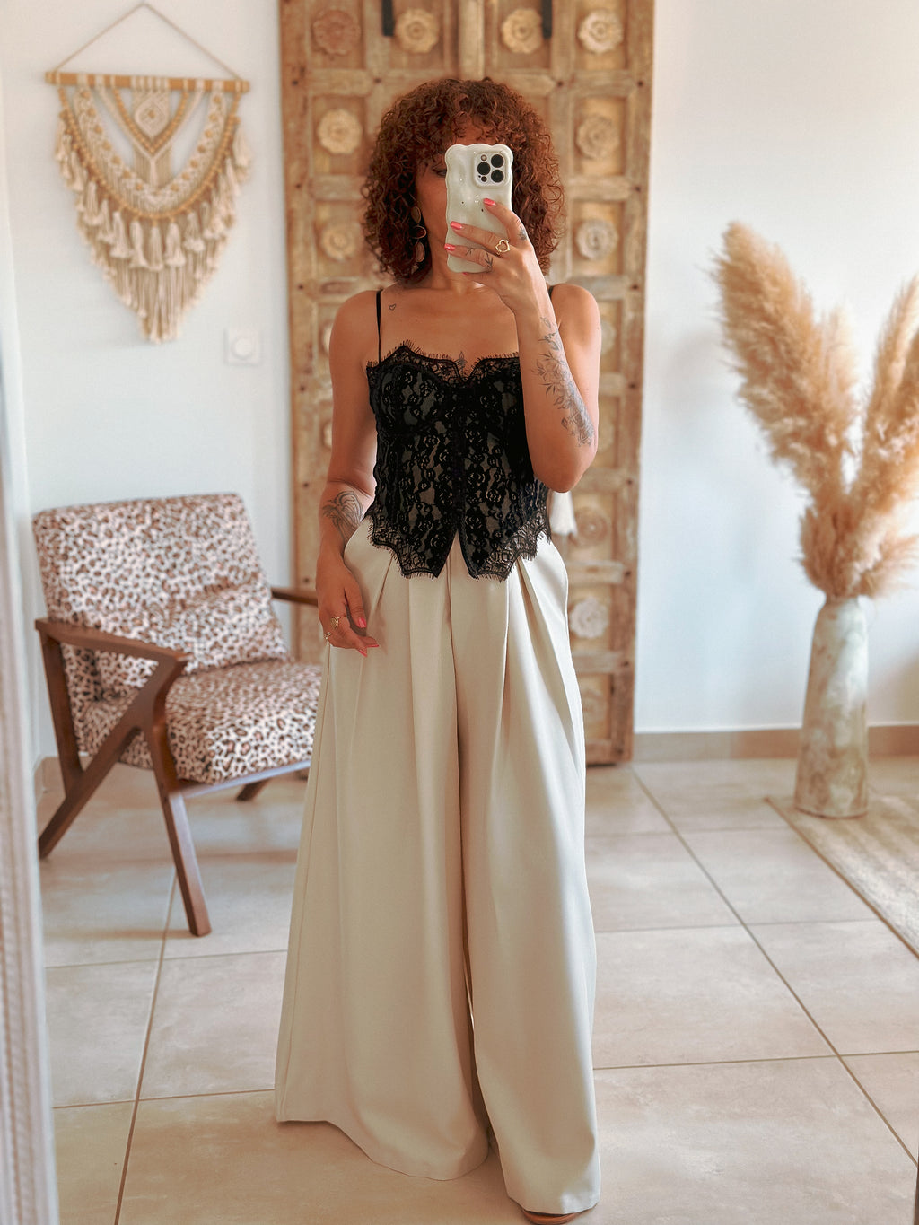 Corset Allie - Noir à dentelle
