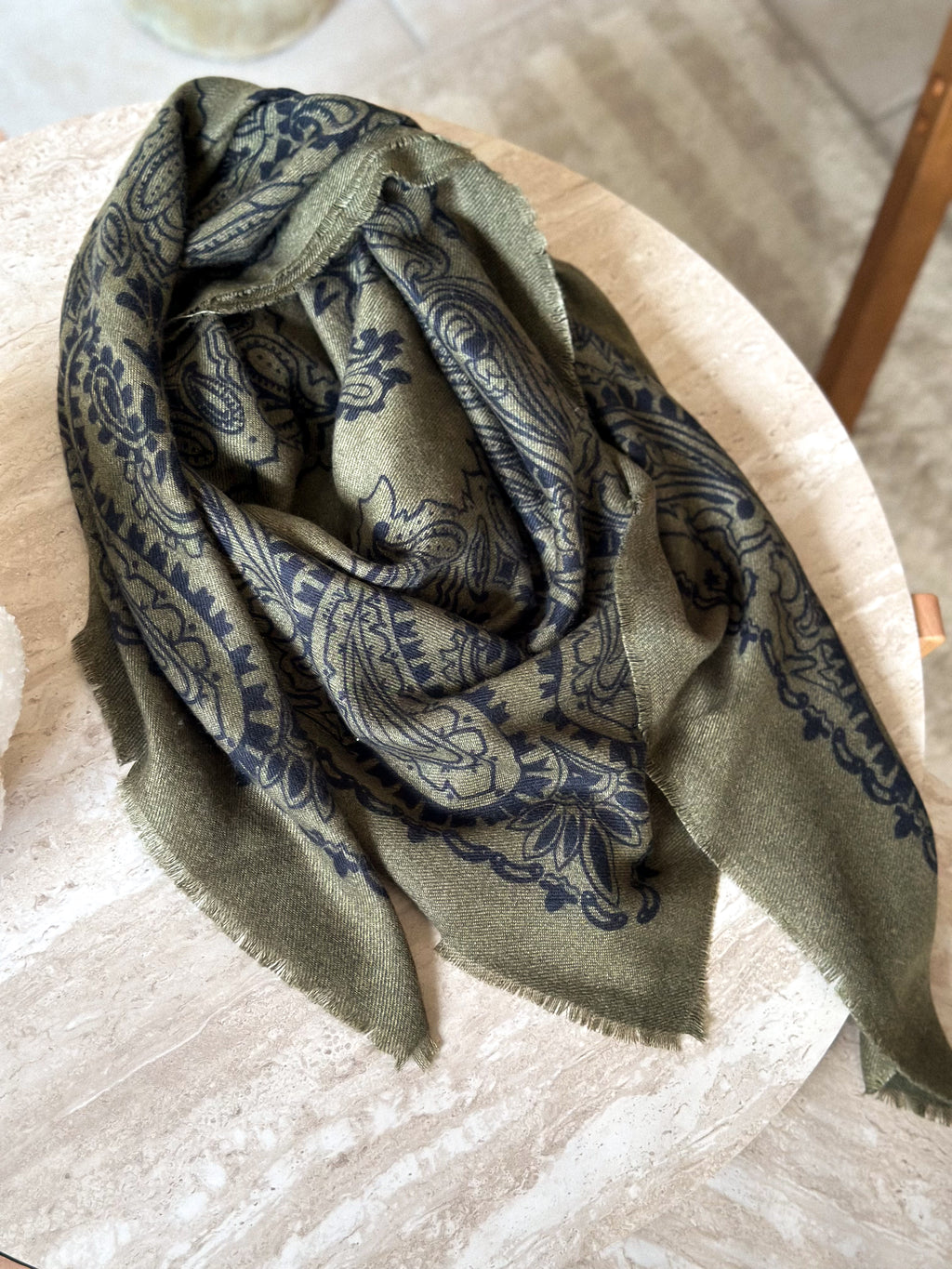 Écharpe Cléa – Bandana kaki