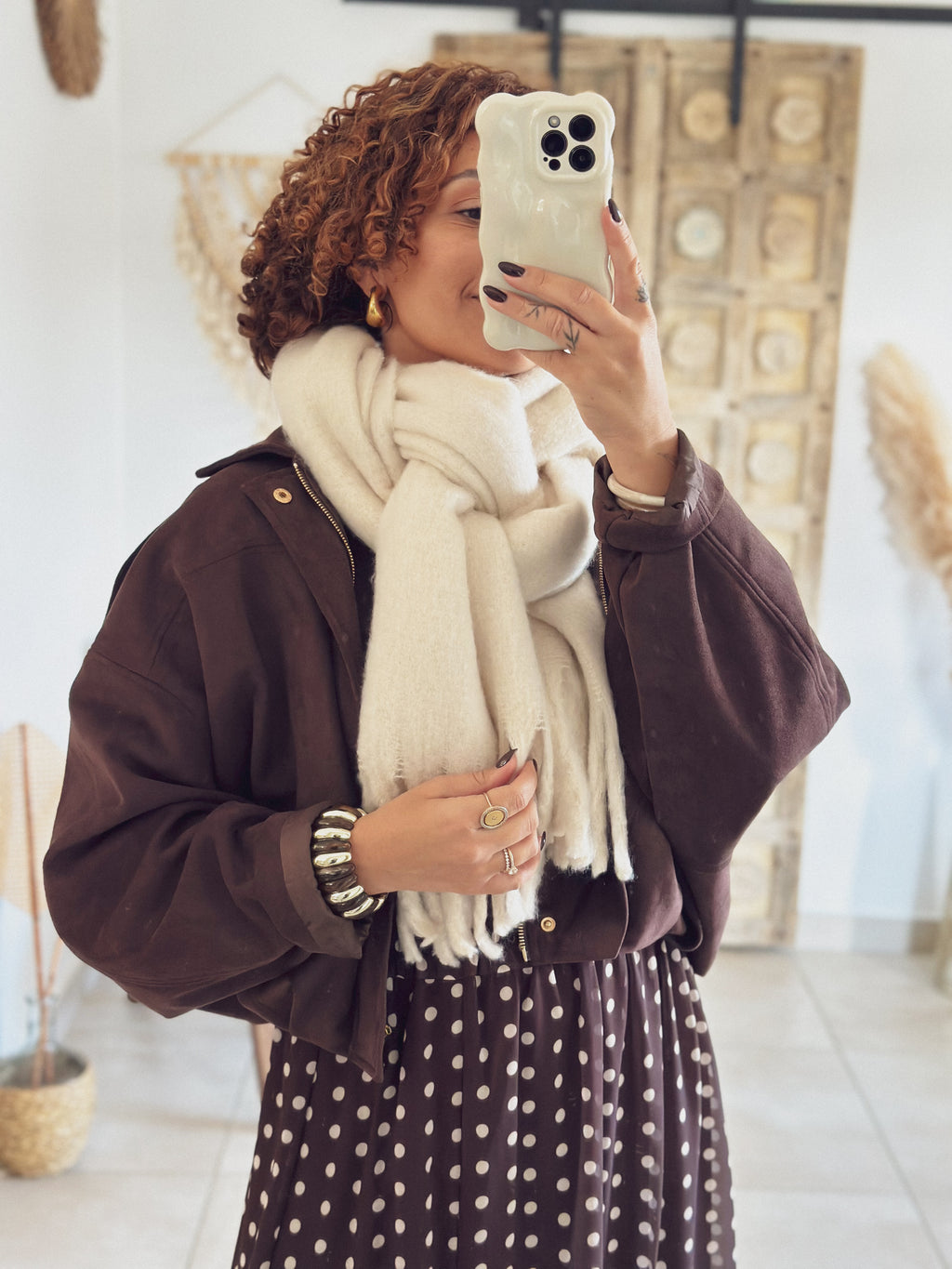 Écharpe Ava – Beige