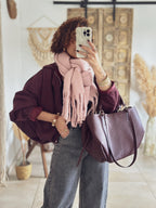 Écharpe Ava – Rose poudré