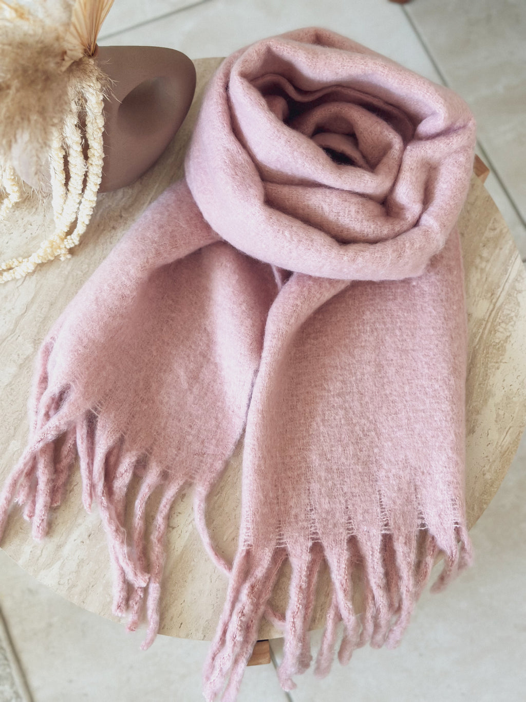 Écharpe Ava – Rose poudré