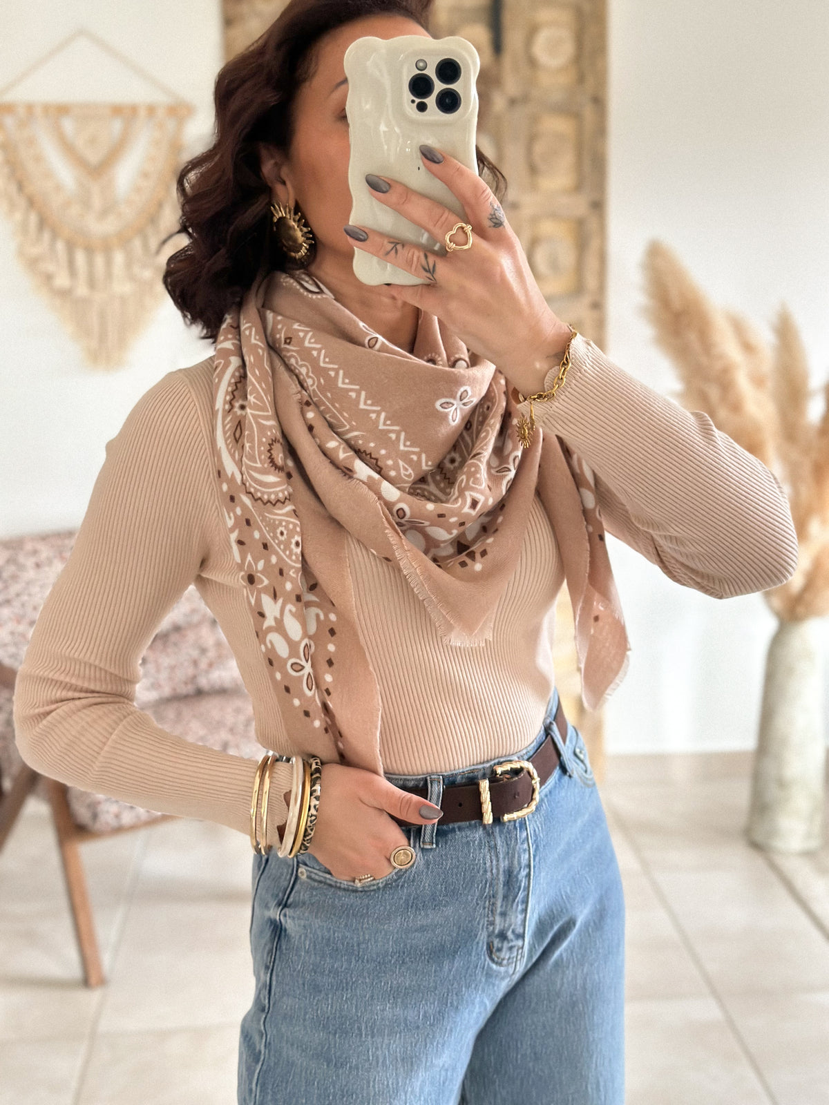 Cléa bandana scarf