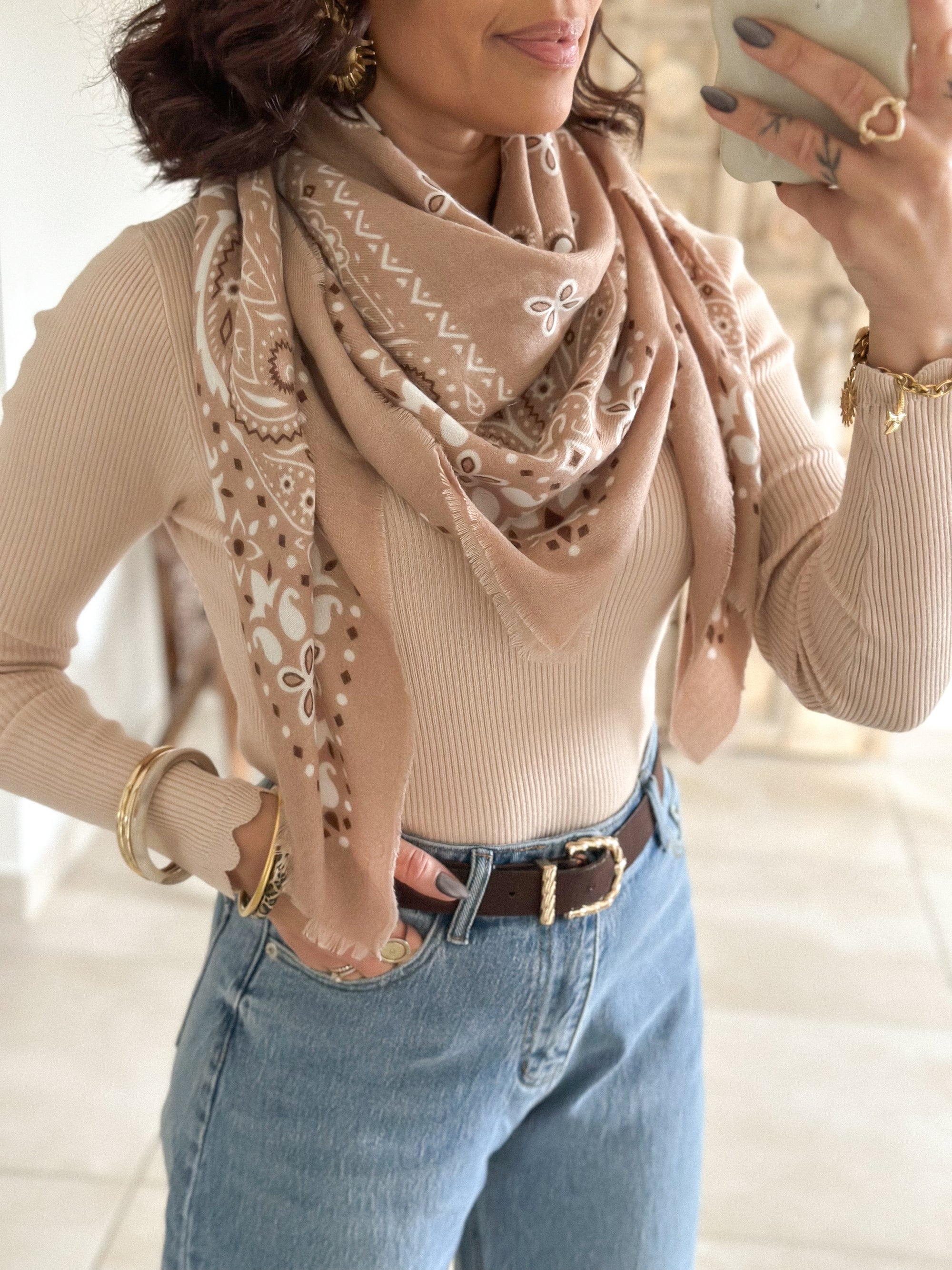 Écharpe bandana Cléa