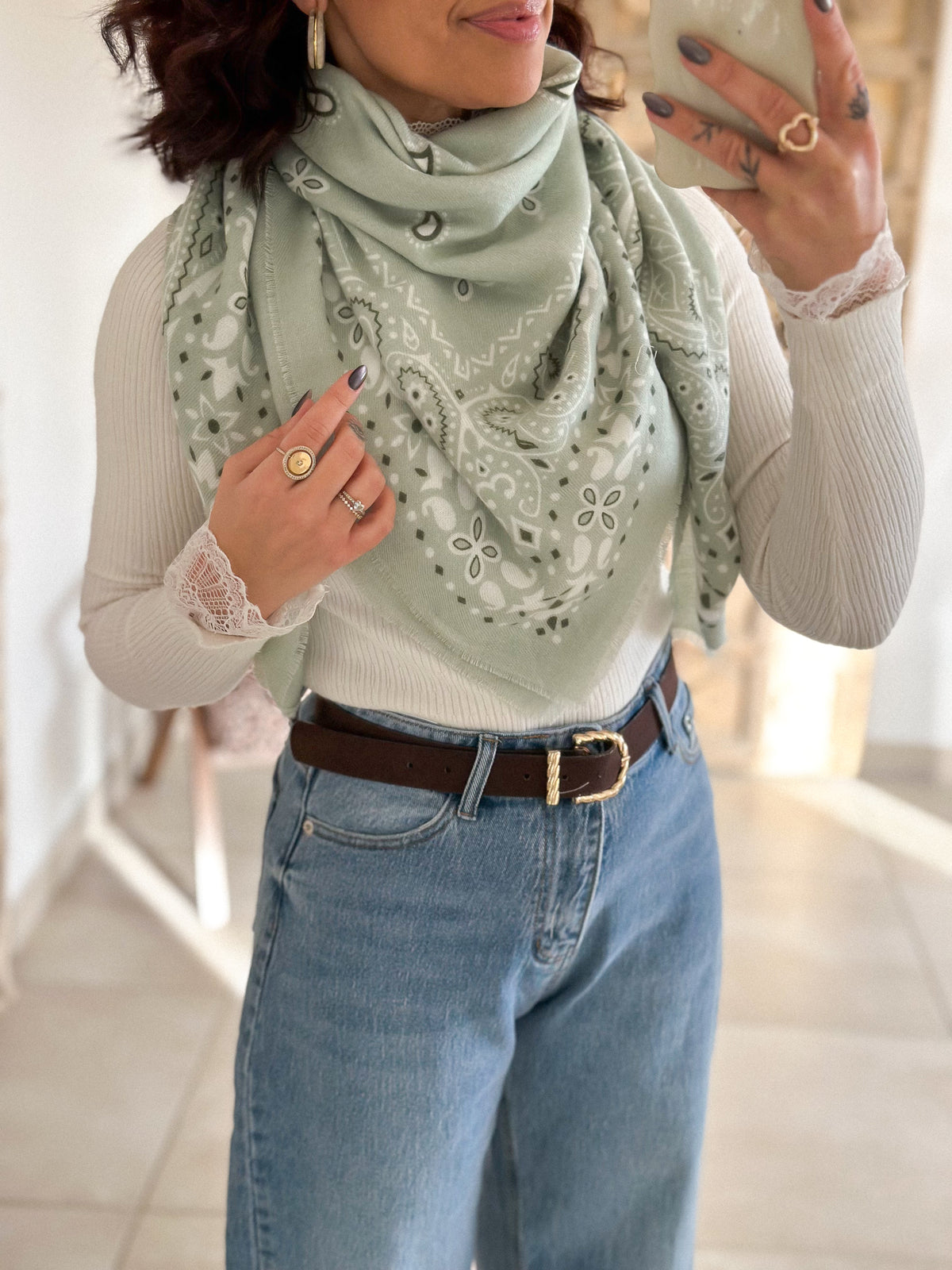 Cléa bandana scarf