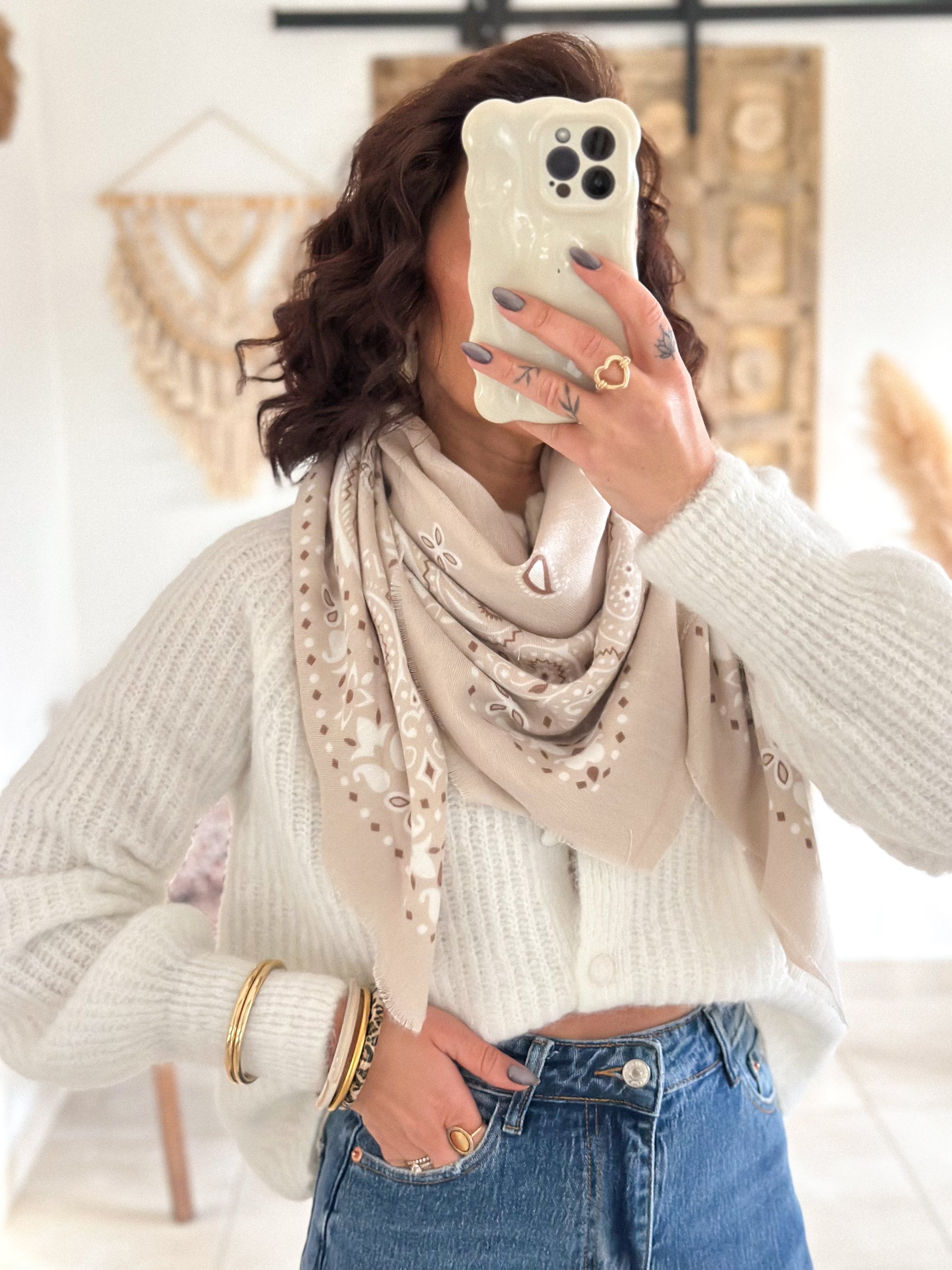 Écharpe bandana Cléa