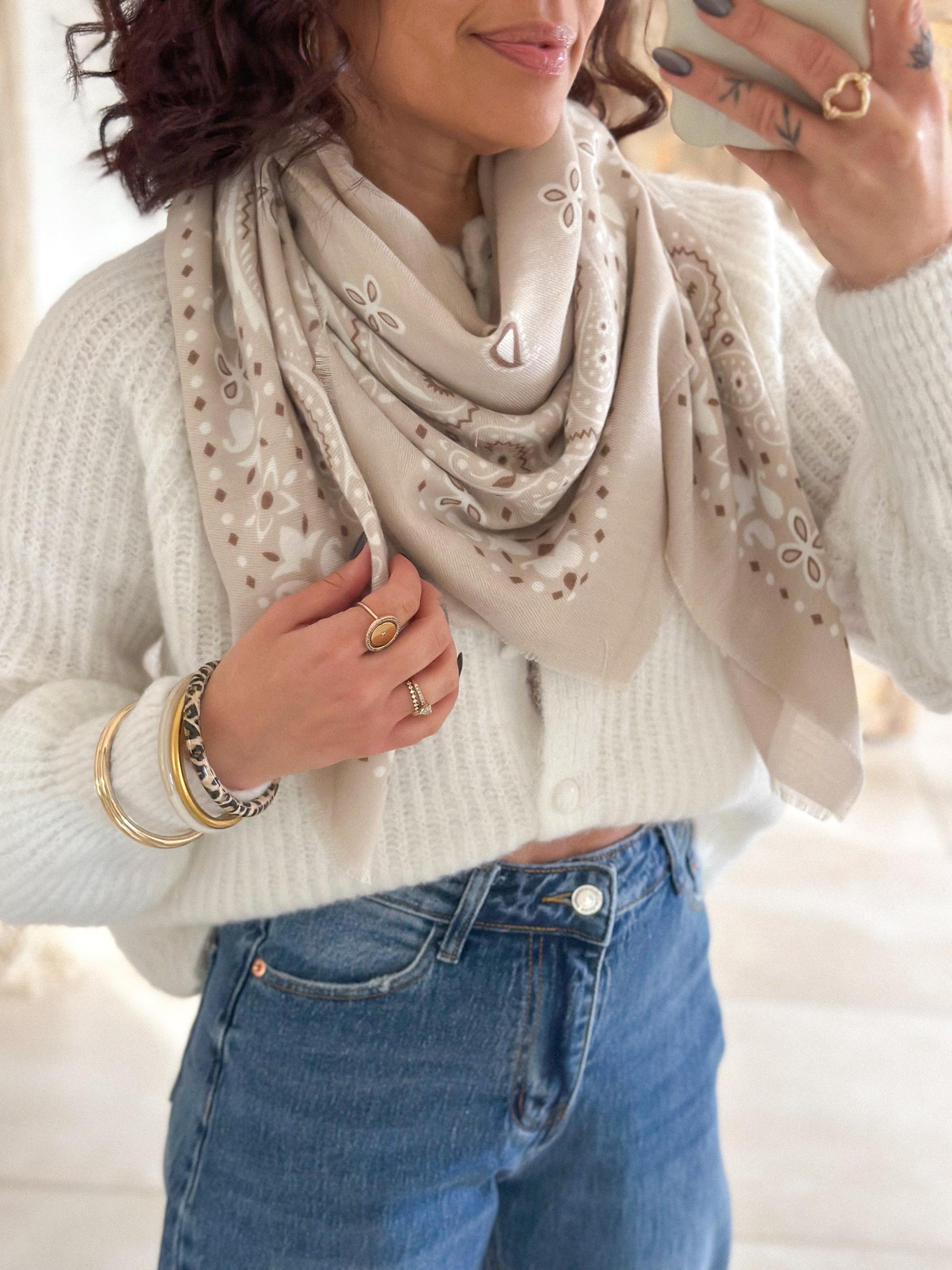 Écharpe bandana Cléa