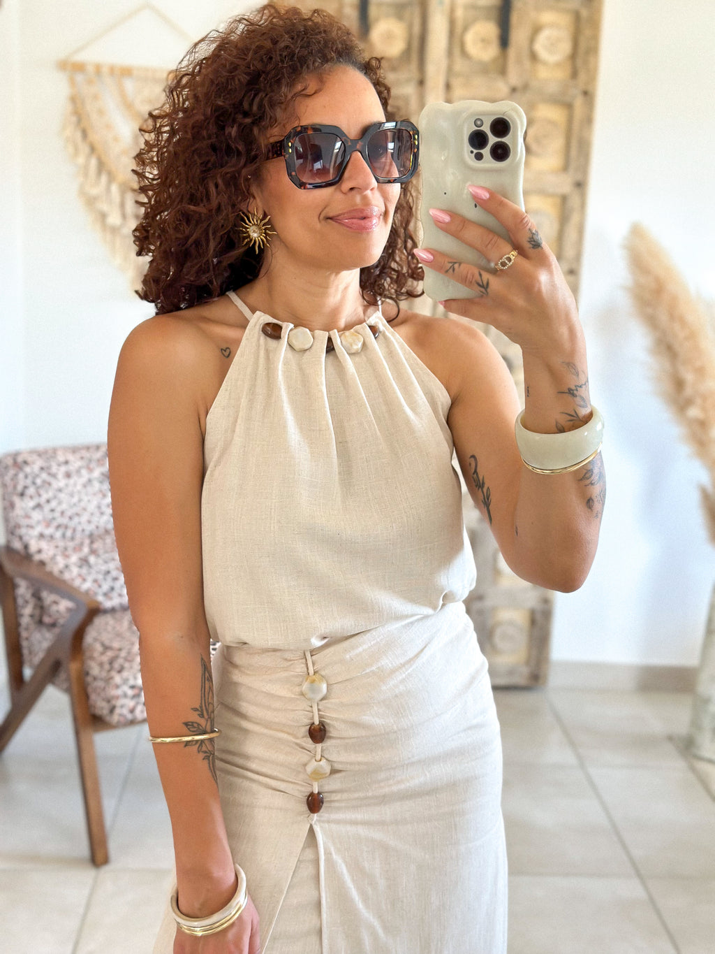Ensemble Manoa - Lin beige