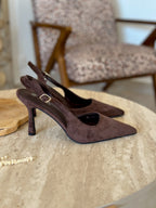 Escarpins Stell - Suédine marron