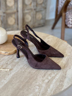 Escarpins Stell - Suédine marron