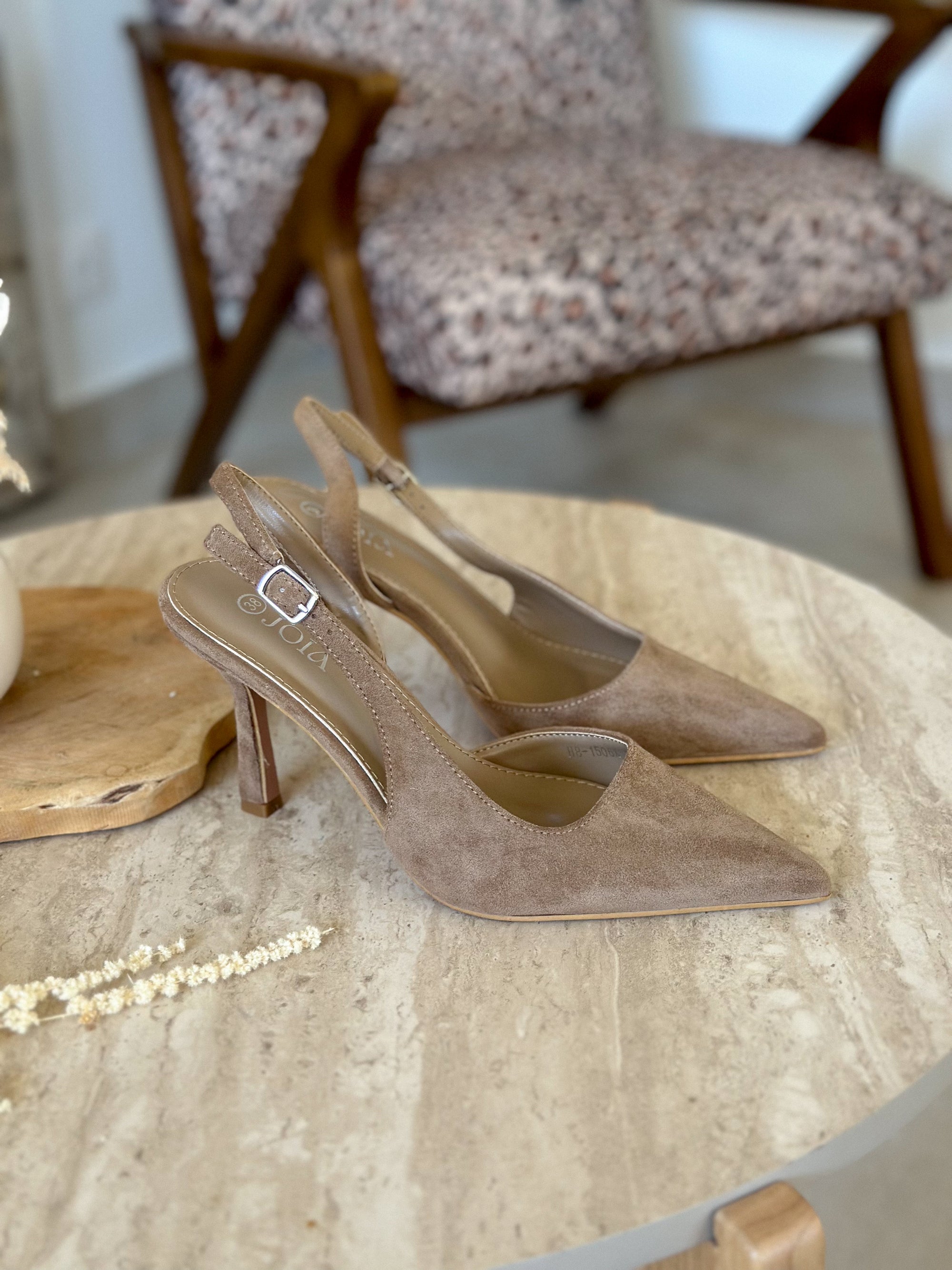 Escarpins Stell - Suédine taupe