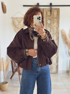 Foulard Marisa – Léopard marron