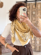Écharpe bandana Cléa - Jaune