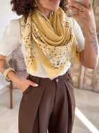 Écharpe bandana Cléa - Jaune