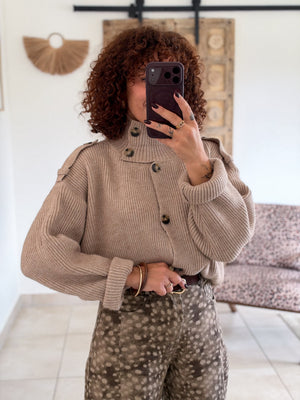 Gilet Lizea - Beige taupe