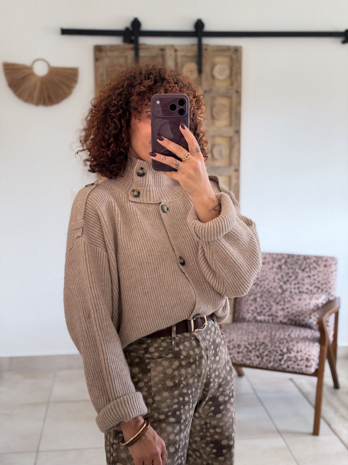 Gilet Lizea - Beige taupe