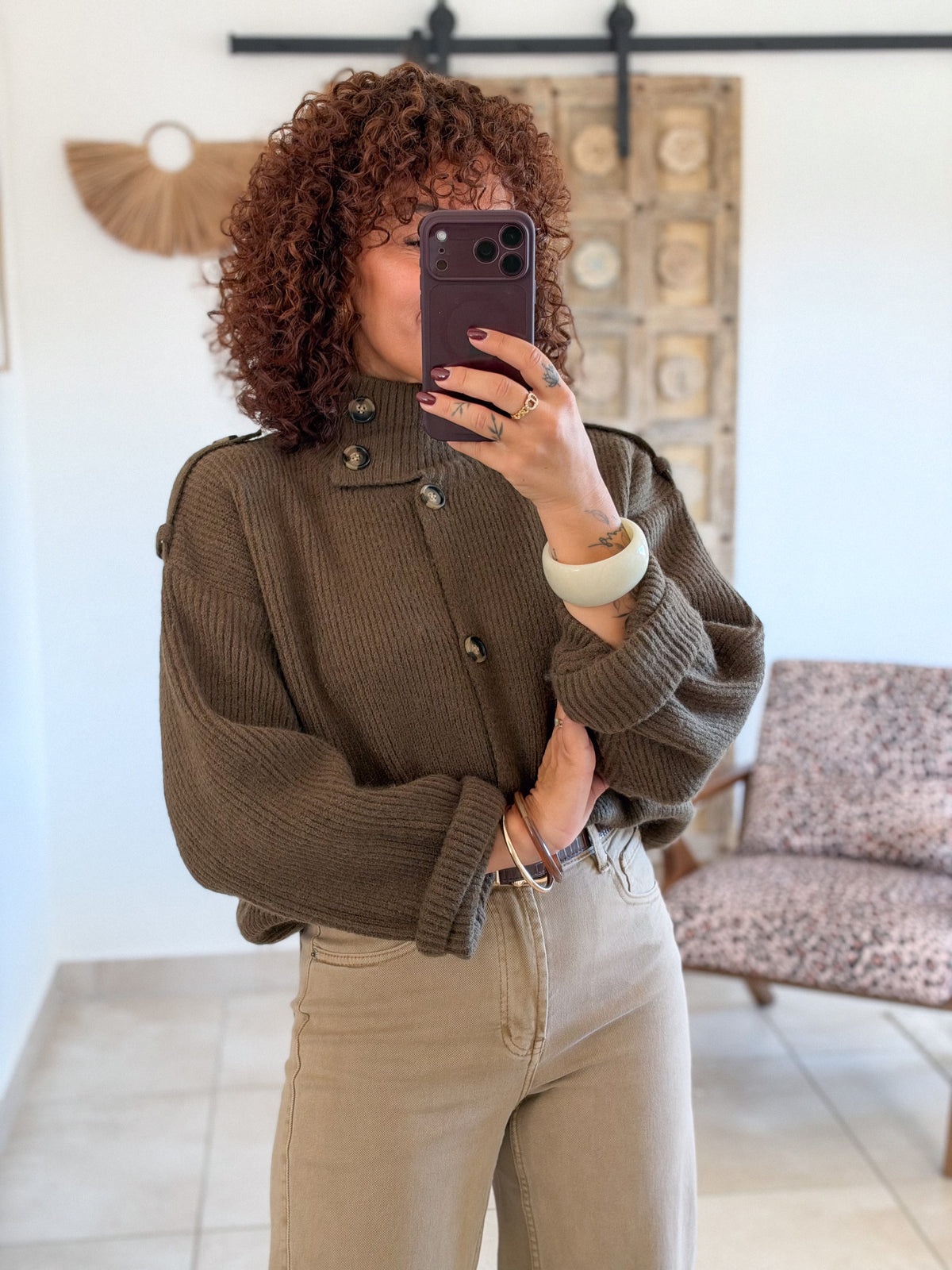 Gilet Lizea – Marron Kaki