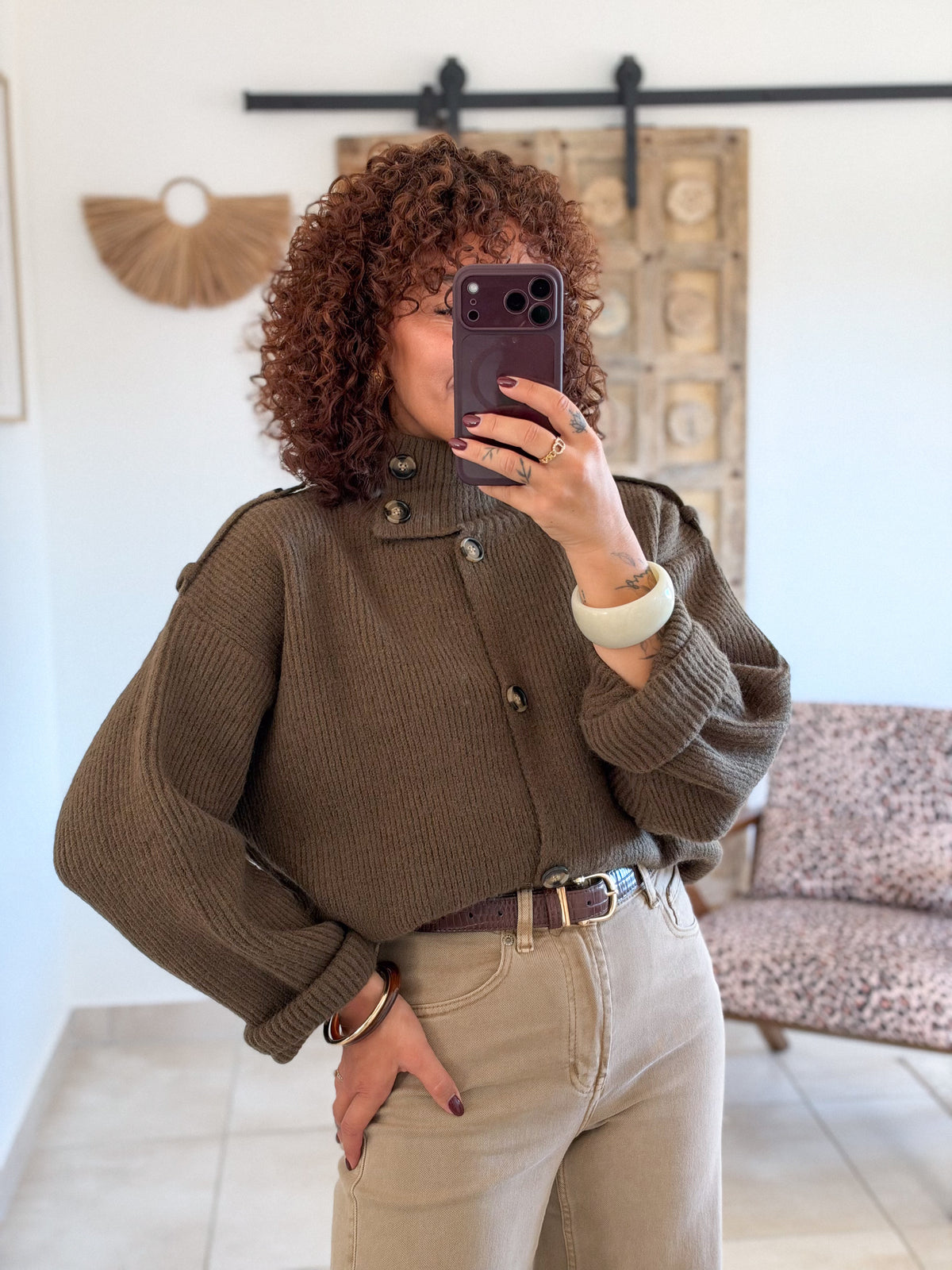 Gilet Lizea – Marron Kaki
