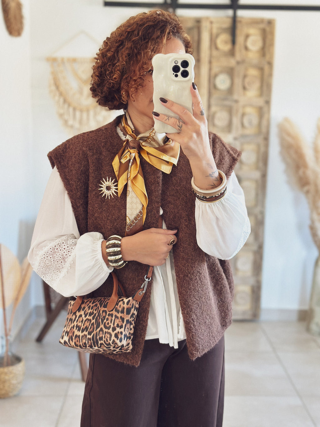 Gilet Sienna – Sans manches Chocolat