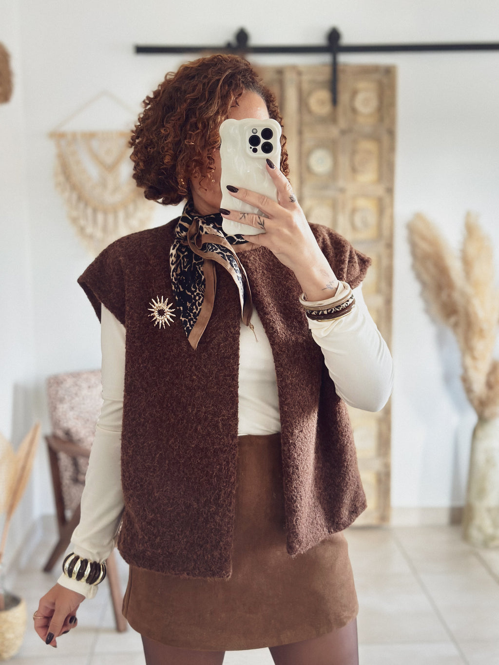 Gilet Sienna – Sans manches Chocolat