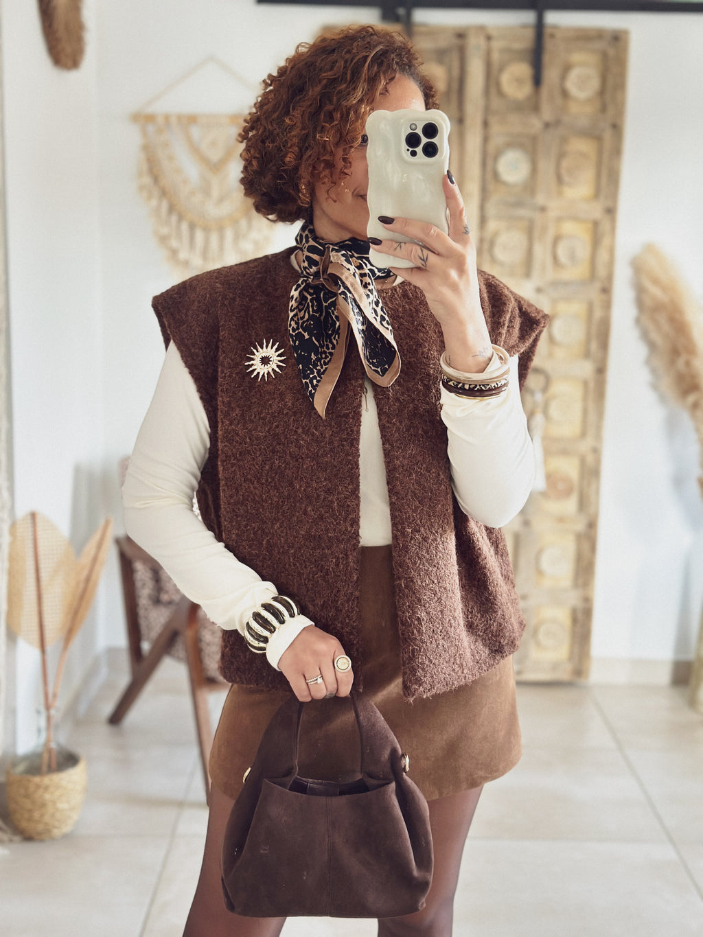 Gilet Sienna – Sans manches Chocolat