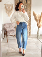 Gilet Elvire - Maille épaisse blanc