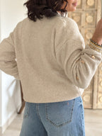 Gilet Odélia - Beige à coeurs