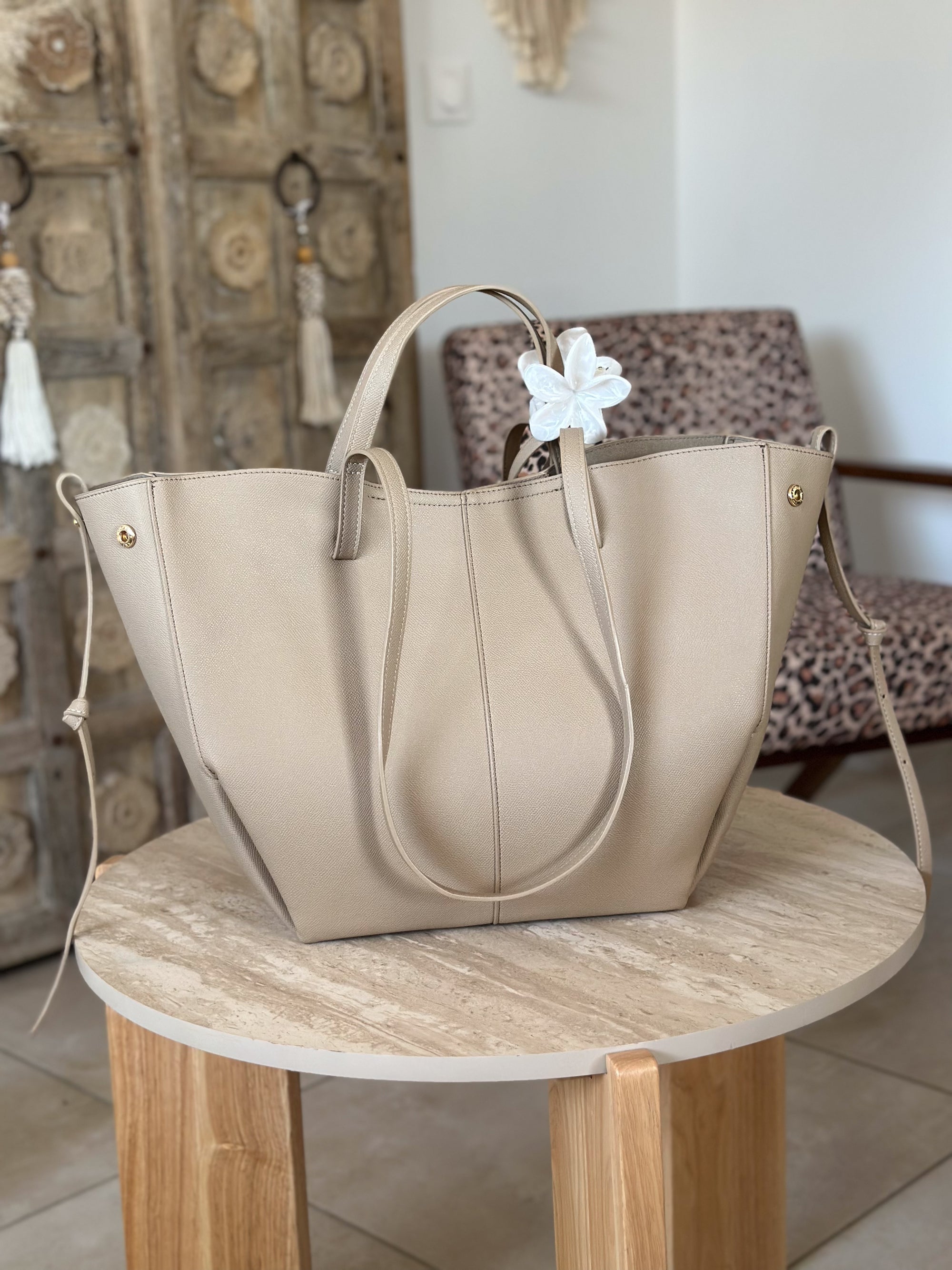 Grand sac de cours femme Naya taupe Mëya pour la rentrée