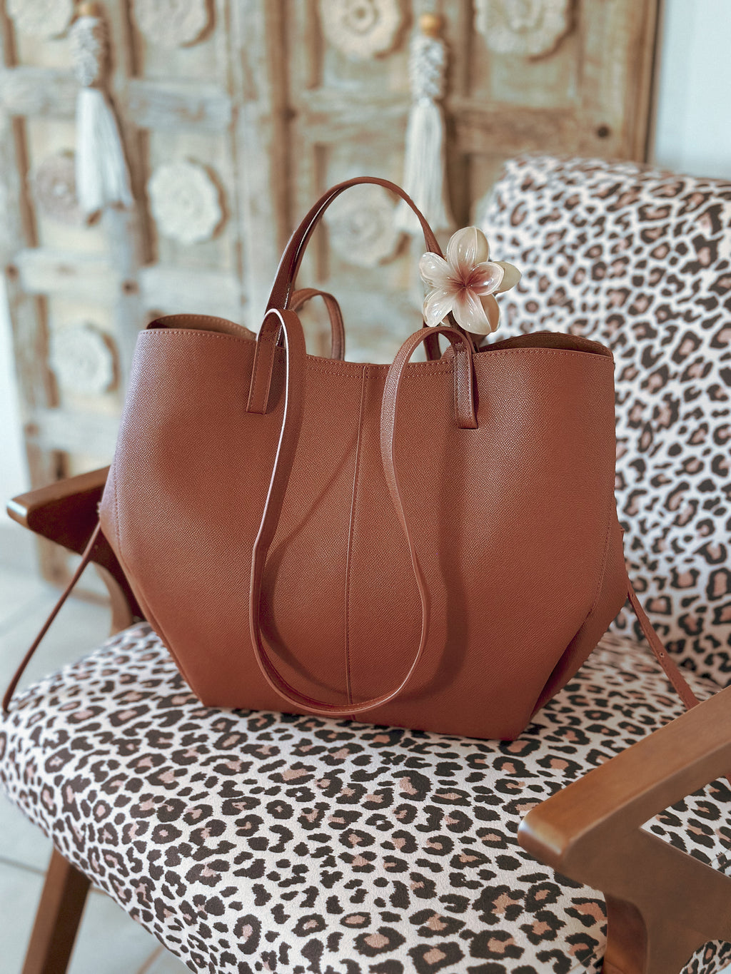 Grand sac de rentrée femme Naya camel pour les cours et le travail