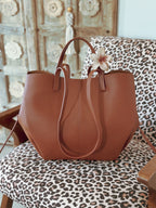 Grand sac de rentrée femme Naya camel pour les cours et le travail