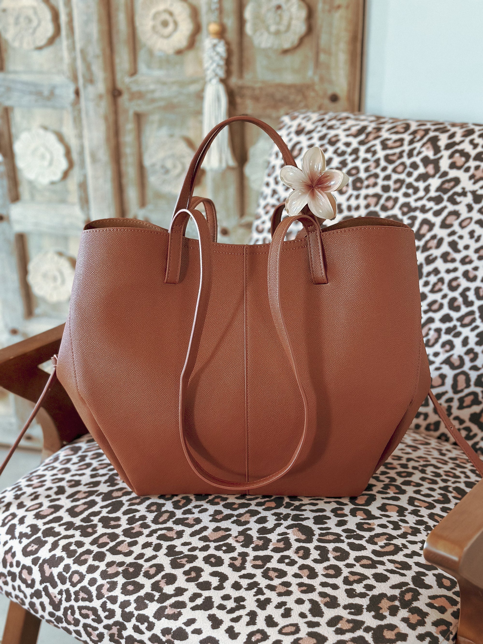 Grand sac de rentrée femme Naya camel pour les cours et le travail